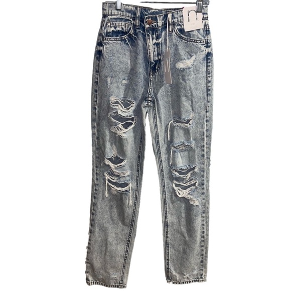 Nature denim- Straight ultra high rise jeans - Picture 1 of 6